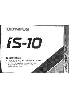 Olympus IS 10 manual. Camera Instructions.